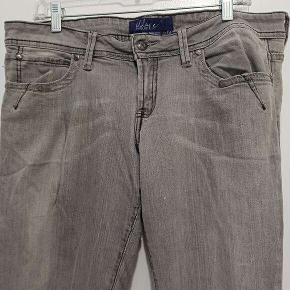Miley Cyrus Max Azra Jeans Sz13 GRAY Skinny Straight Grunge Rocker Boho Street - Picture 5 of 9